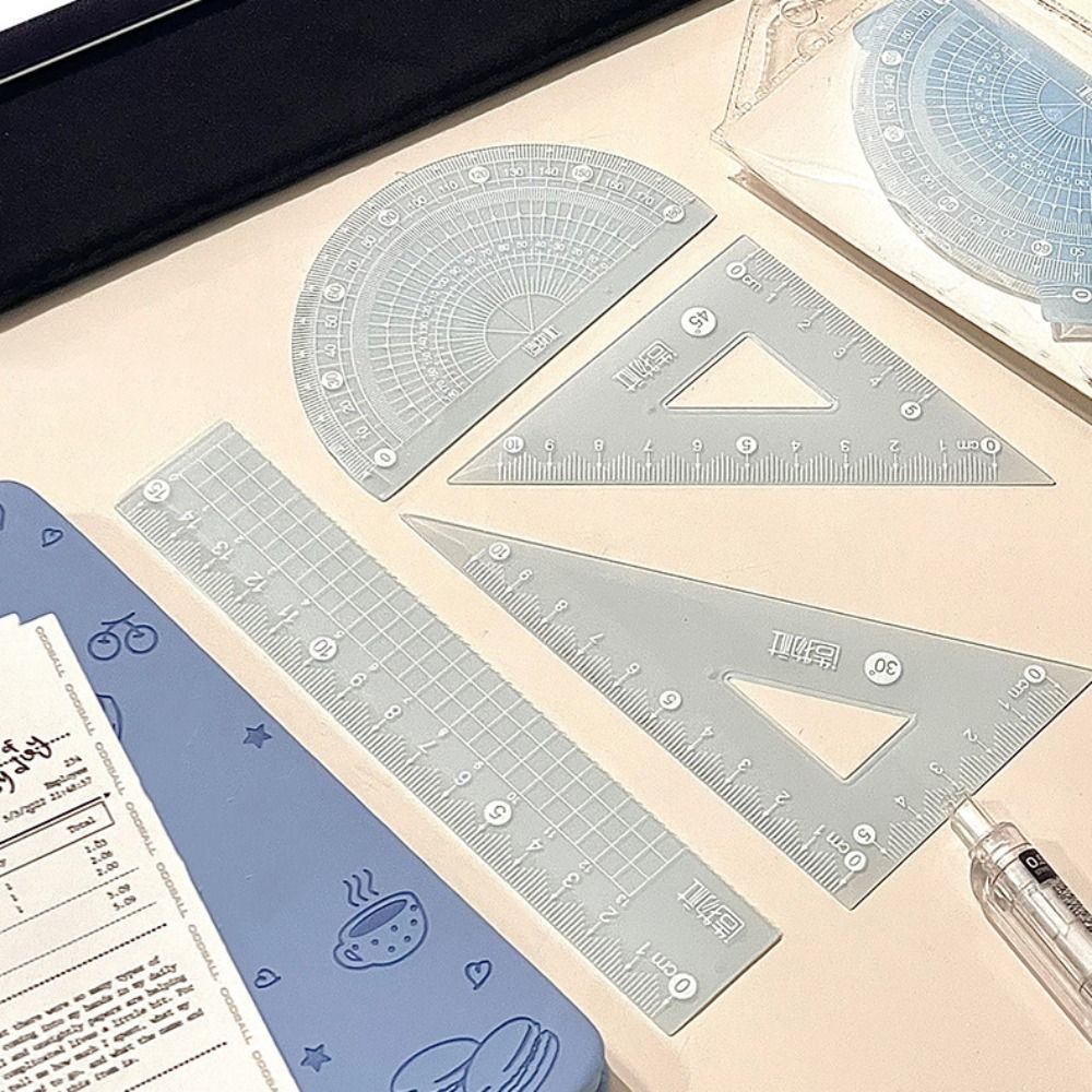 4PCS/Set Multifunctional 15/20 - Ruler Set Transparent recension och pris