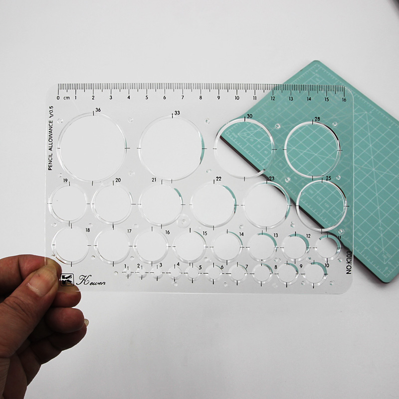 Transparent drawing size squar - Ruler Set Transparent recension och pris