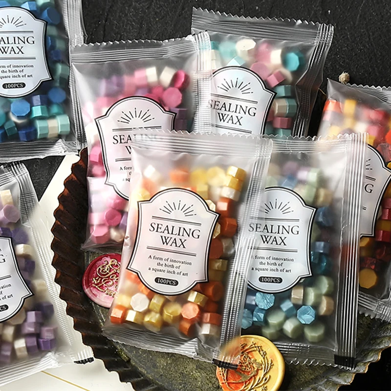 200pcs/bag Octagon Mixed Color - Wax Seal Stamp Kit recension och pris