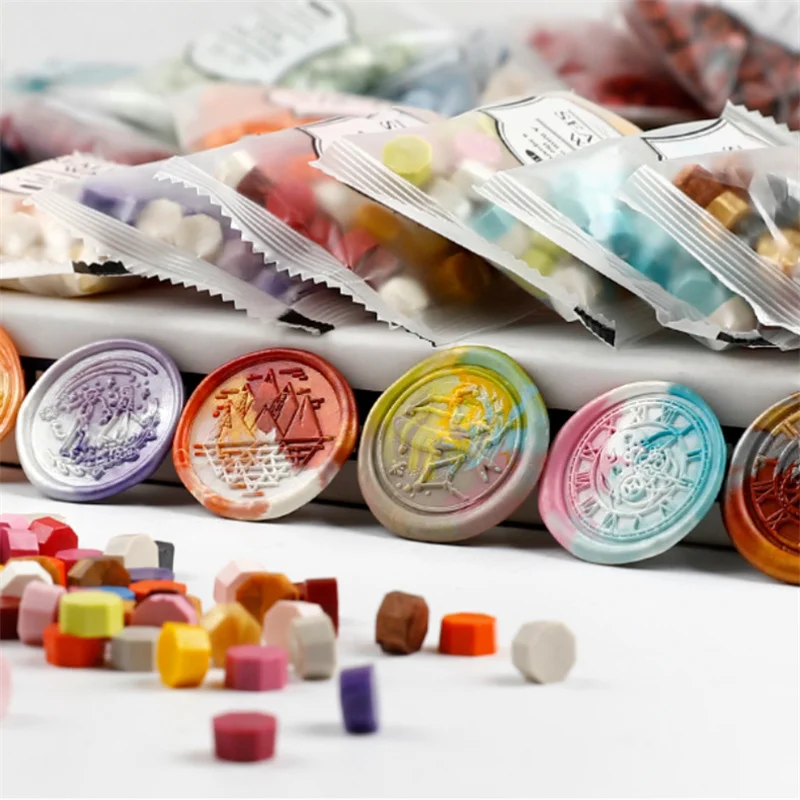 200pcs/bag Octagon Mixed Color - Wax Seal Stamp Kit recension och pris