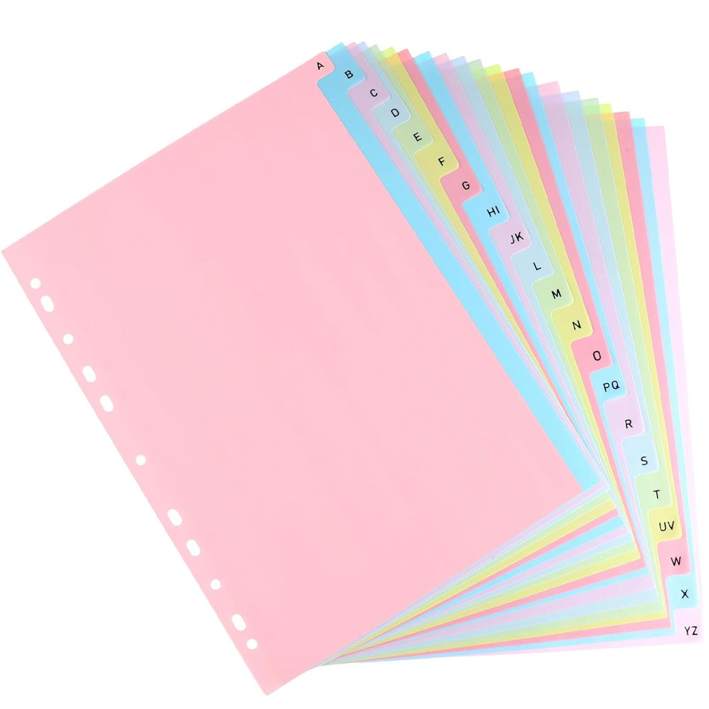 21-Sheet A-Z Alphabet Binder D - Index Tab Divider recension och pris