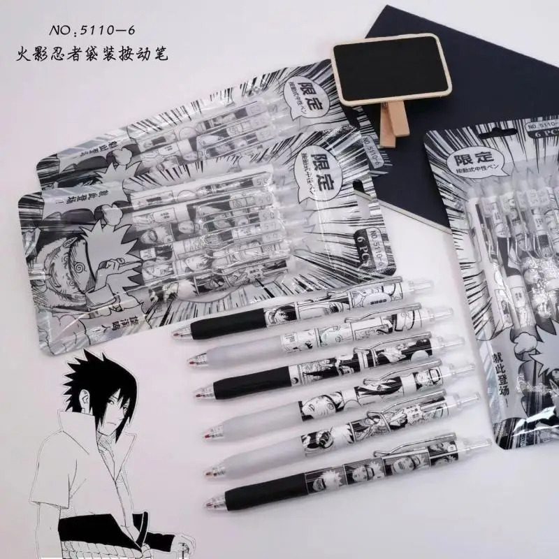 Naruto 6Pcs/set Gel Pen Anime  - Gel Ink Pen Set recension och pris