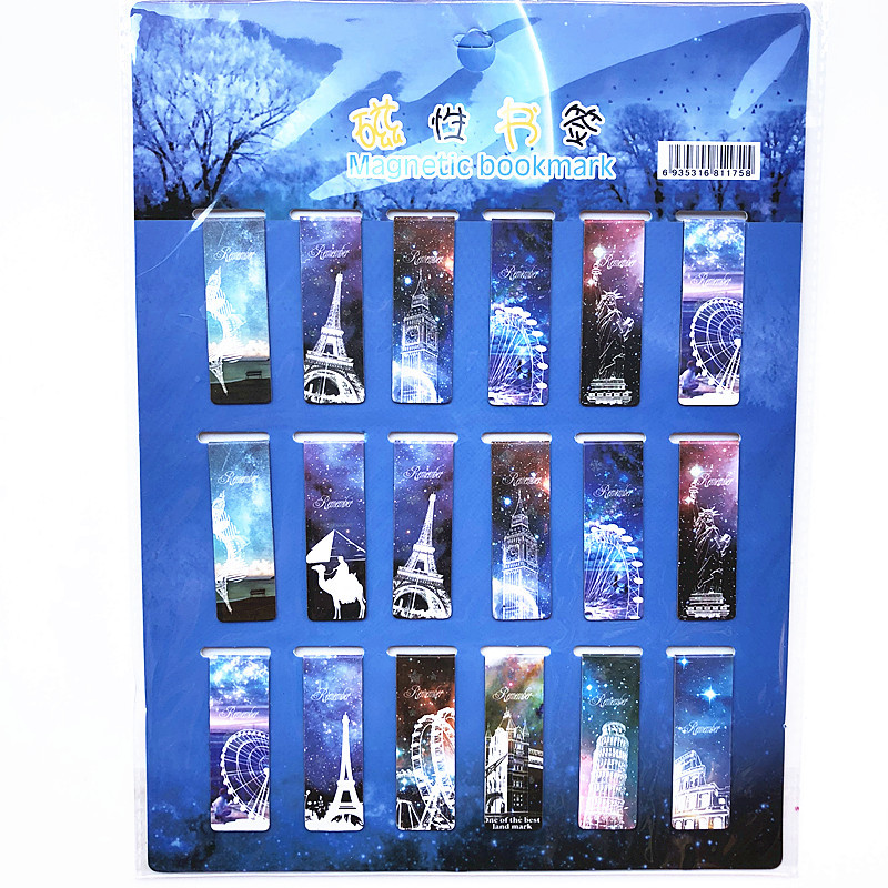 18 Pcs/Set Cat Tower Magnet Ma - Bookmark Magnetic Clip recension och pris