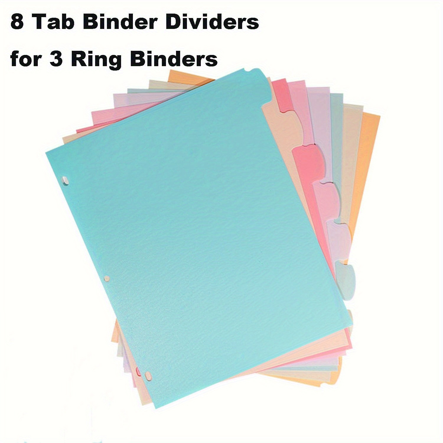8 Tab Binder Dividers for 3 Ri - Index Tab Divider recension och pris