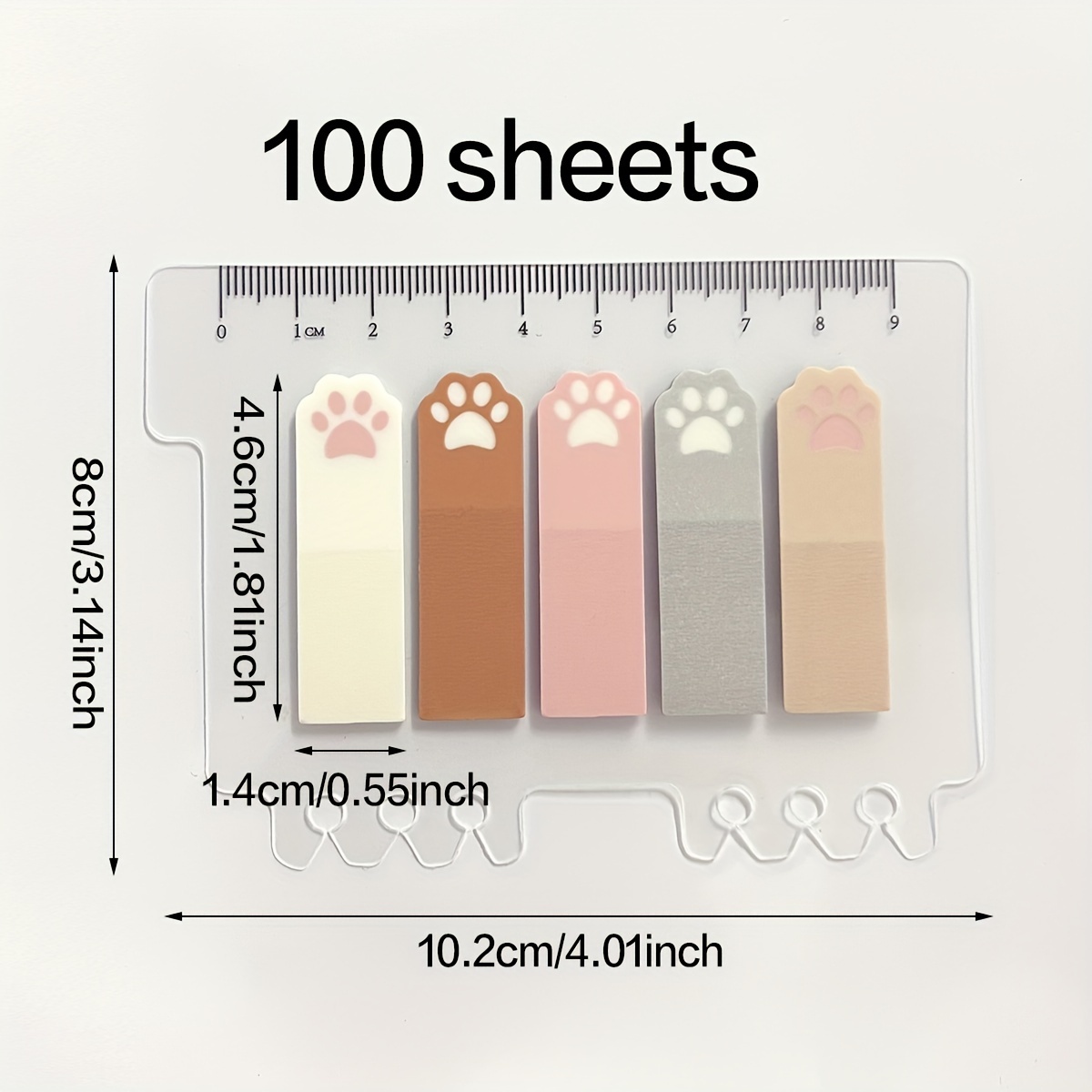 Cute Cat Paw PET Index Tabs, T - Index Tab Divider recension och pris
