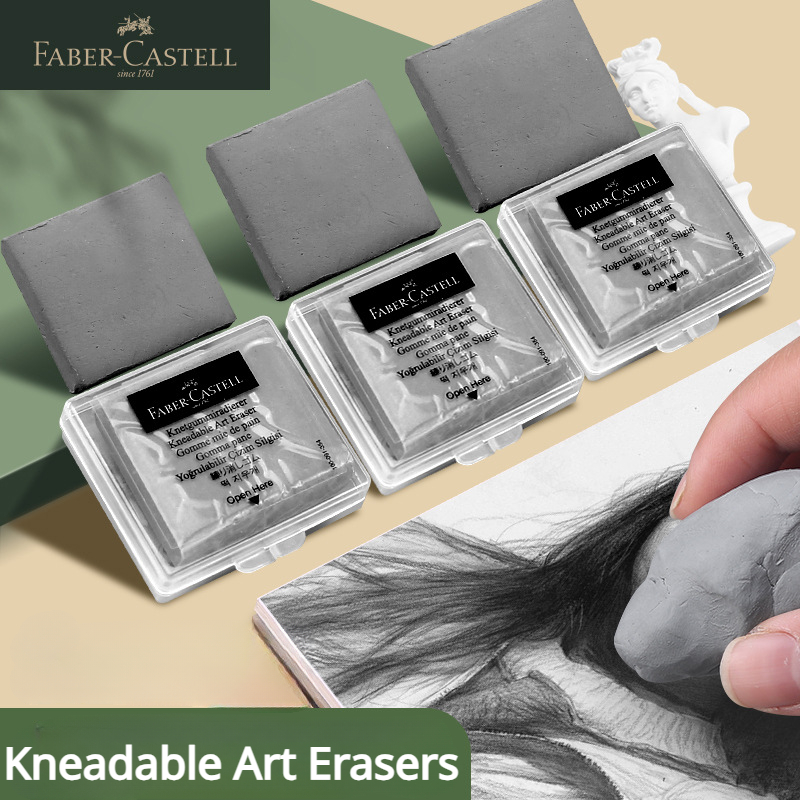 1/2/3/4 Pc Faber-Castell  Draw - Rubber Eraser Kneaded recension och pris