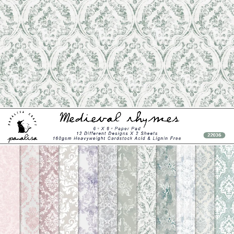 12 Sheet Baroque Pattern Scrap - Graph Paper Pad recension och pris