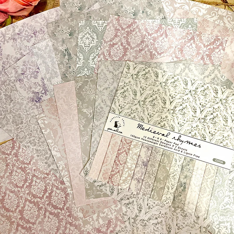 12 Sheet Baroque Pattern Scrap - Graph Paper Pad recension och pris