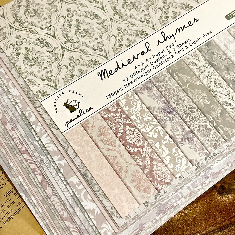 12 Sheet Baroque Pattern Scrap - Graph Paper Pad recension och pris