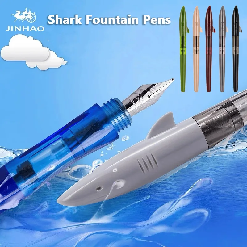 Jinhao Cute Shark Fountain Pen - Office Stationery Supply Business recension och pris