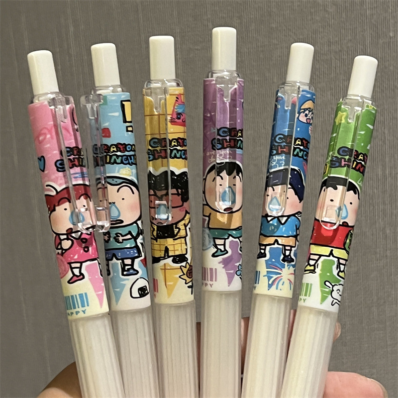 6pcs Crayon Shin-chan Student  - Gel Ink Pen Set recension och pris