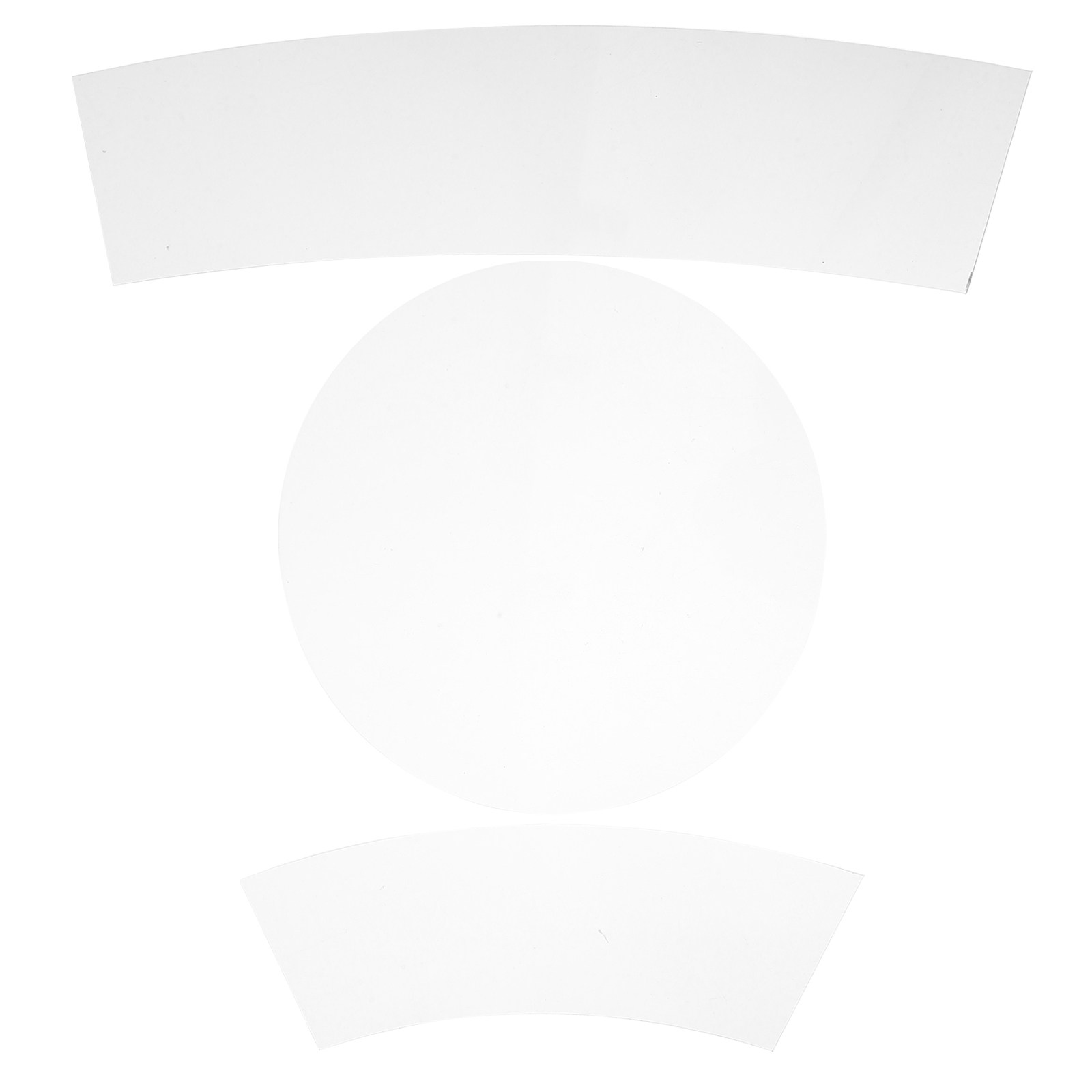 3Pcs Transparent Acrylic Bucke - Ruler Set Transparent recension och pris