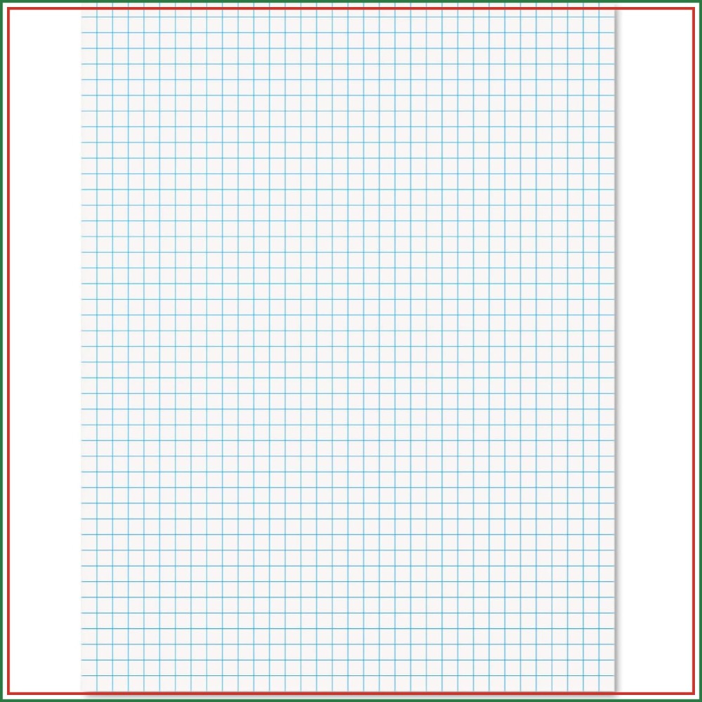 Quad Ruled Graph Paper Pad 8.5 - Graph Paper Pad recension och pris