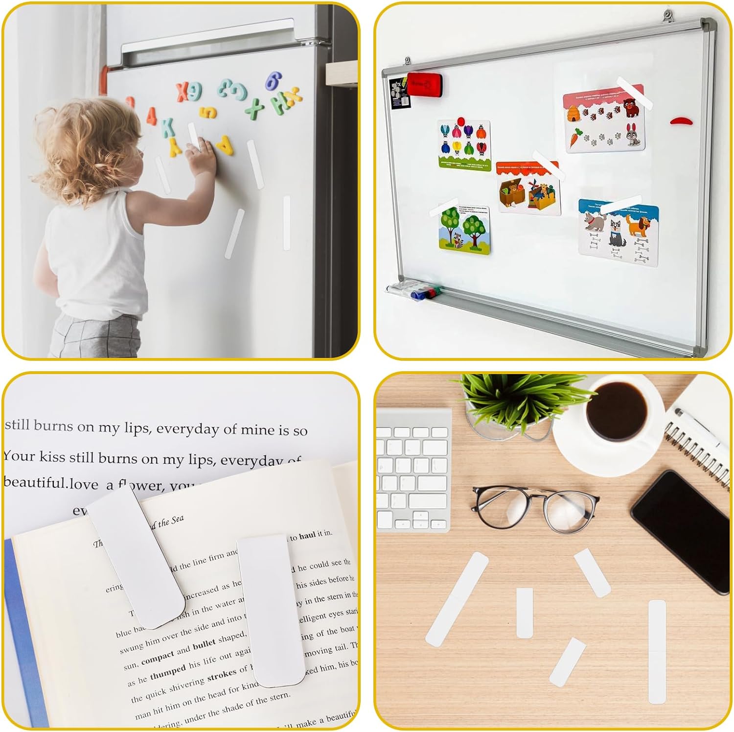 15PCS Blank Sublimation Magnet - Bookmark Magnetic Clip recension och pris