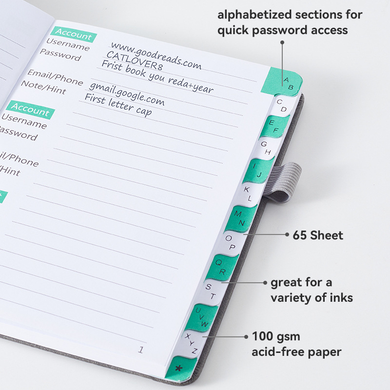 1pc Compact Password Keeper Bo - Index Tab Divider recension och pris