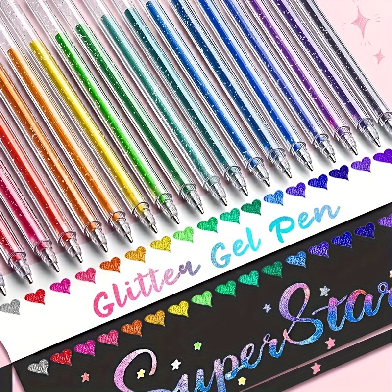 8/12/18-Piece Special Glitter  - Gel Ink Pen Set recension och pris