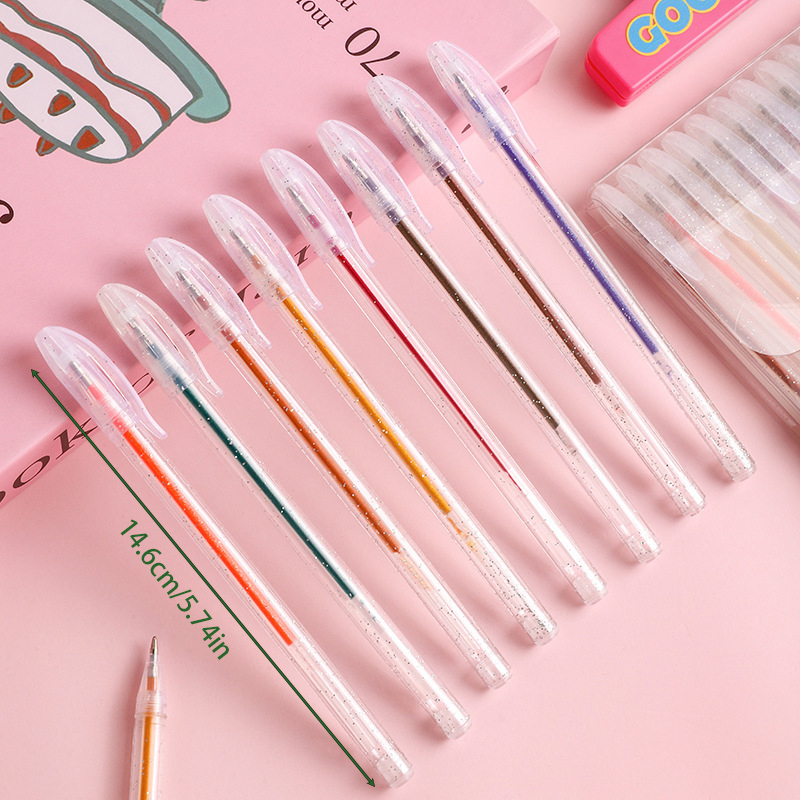 8/12/18-Piece Special Glitter  - Gel Ink Pen Set recension och pris