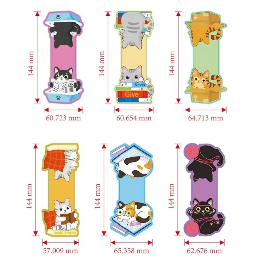 1set Creative Cat Pattern Magn - Bookmark Magnetic Clip recension och pris