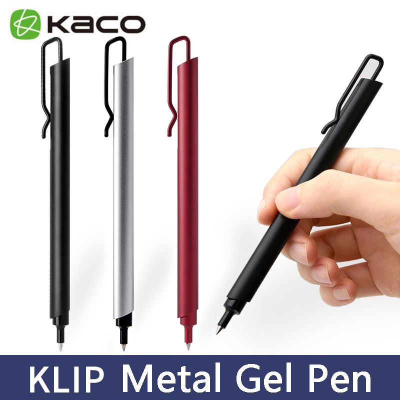 Kaco Metal Gel Pen 0.5MM Black - Office Stationery Supply Business recension och pris