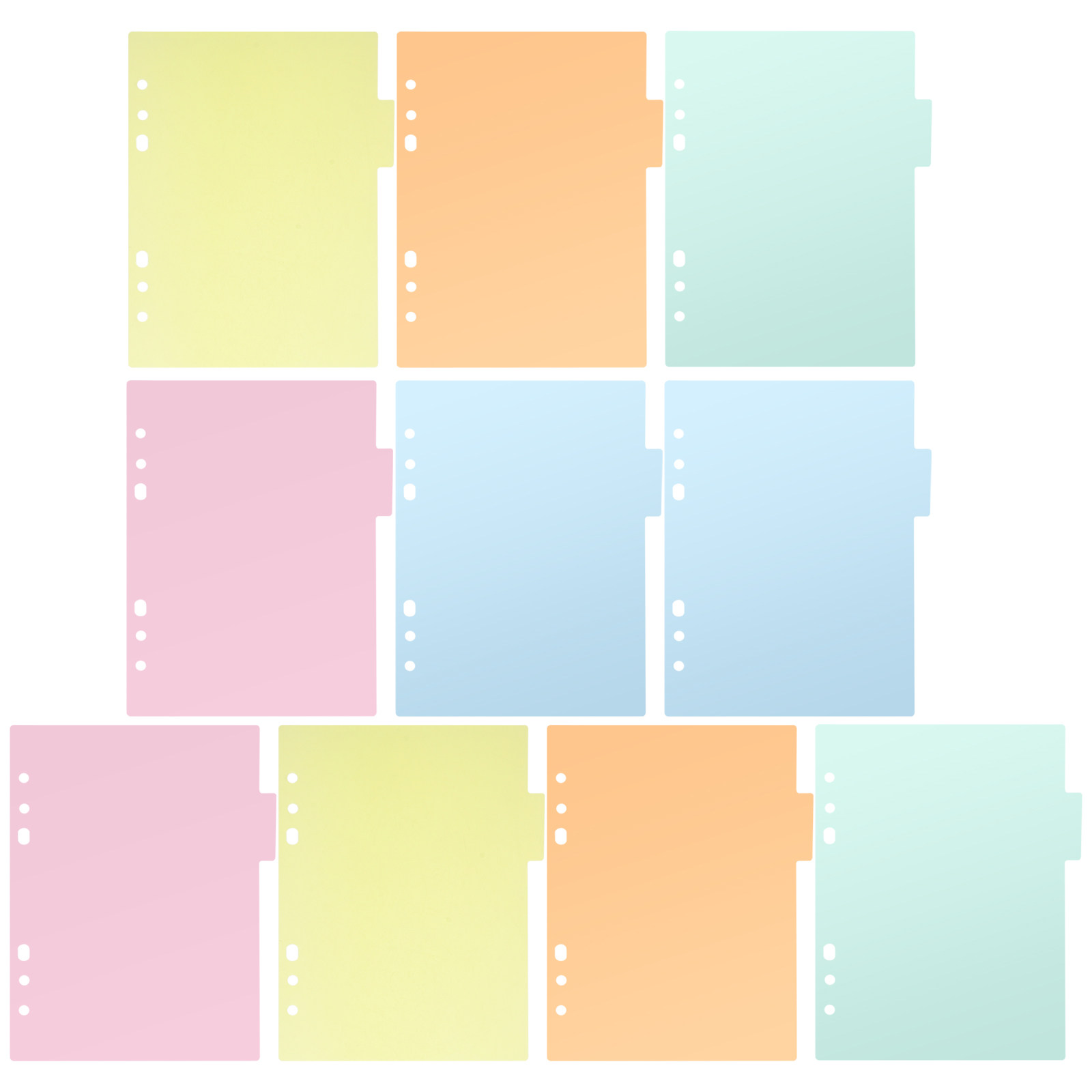 2Pcs A5 Index Page Divider Pla - Index Tab Divider recension och pris