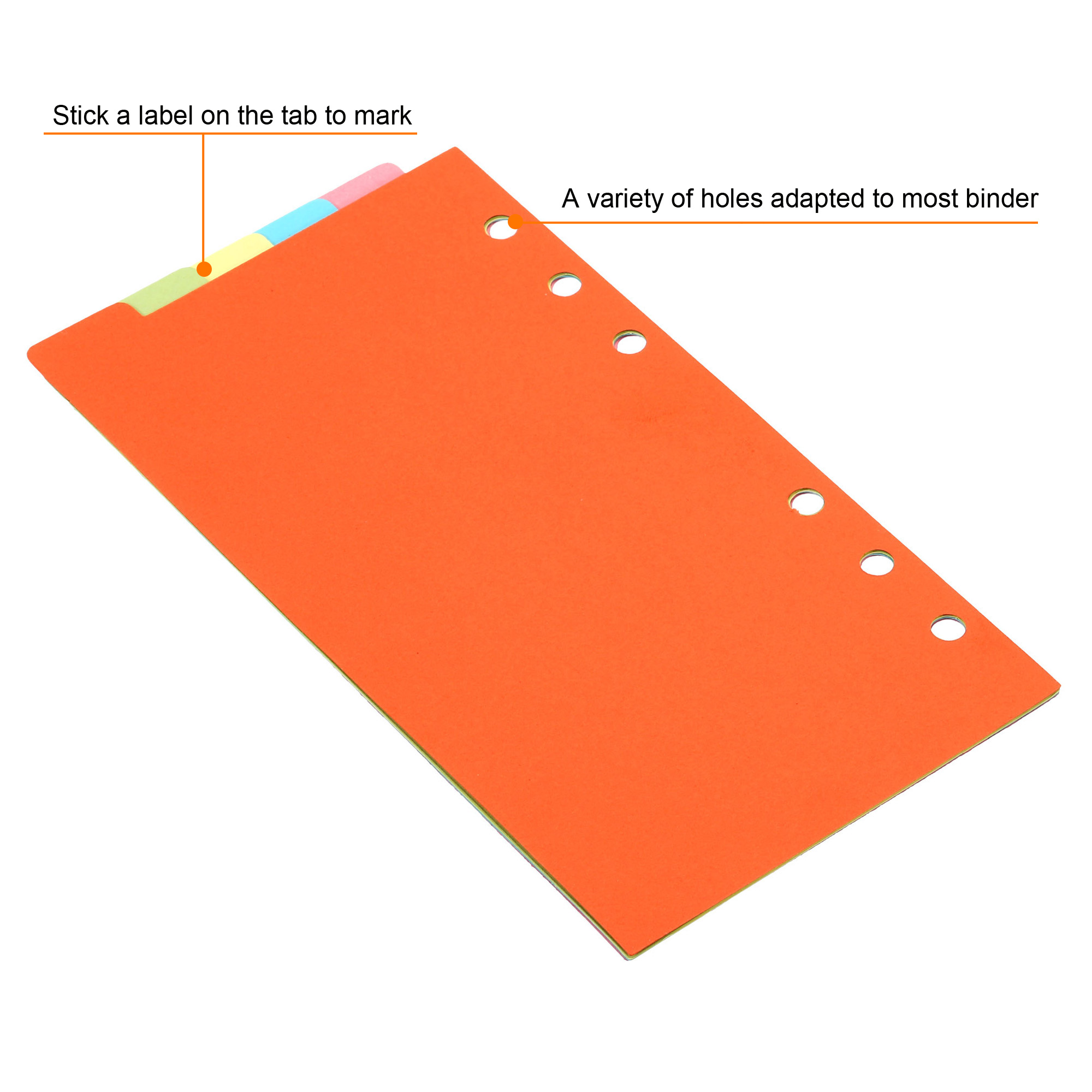 A6 Binder Index Dividers 4 Set - Index Tab Divider recension och pris