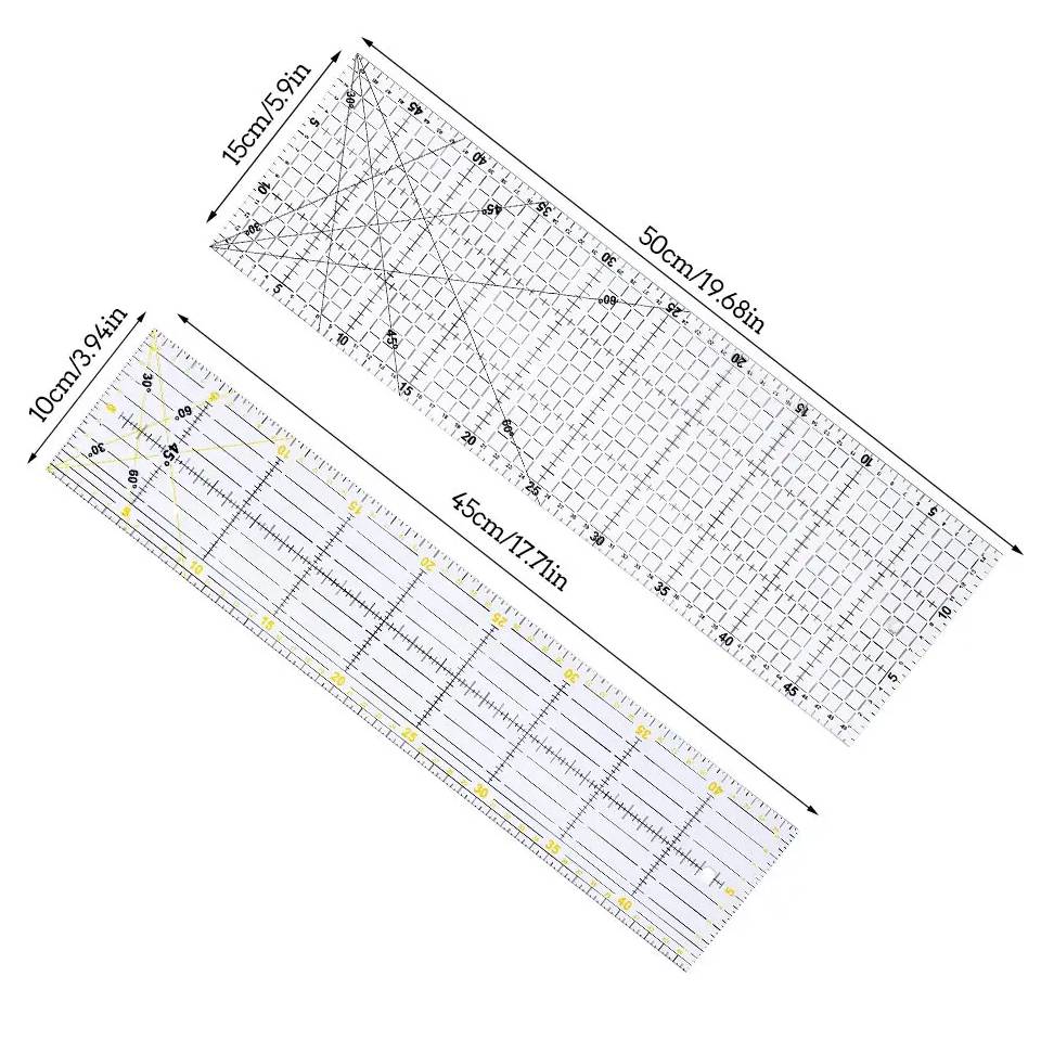 Fenrry Multisize Acrylic Patch - Ruler Set Transparent recension och pris